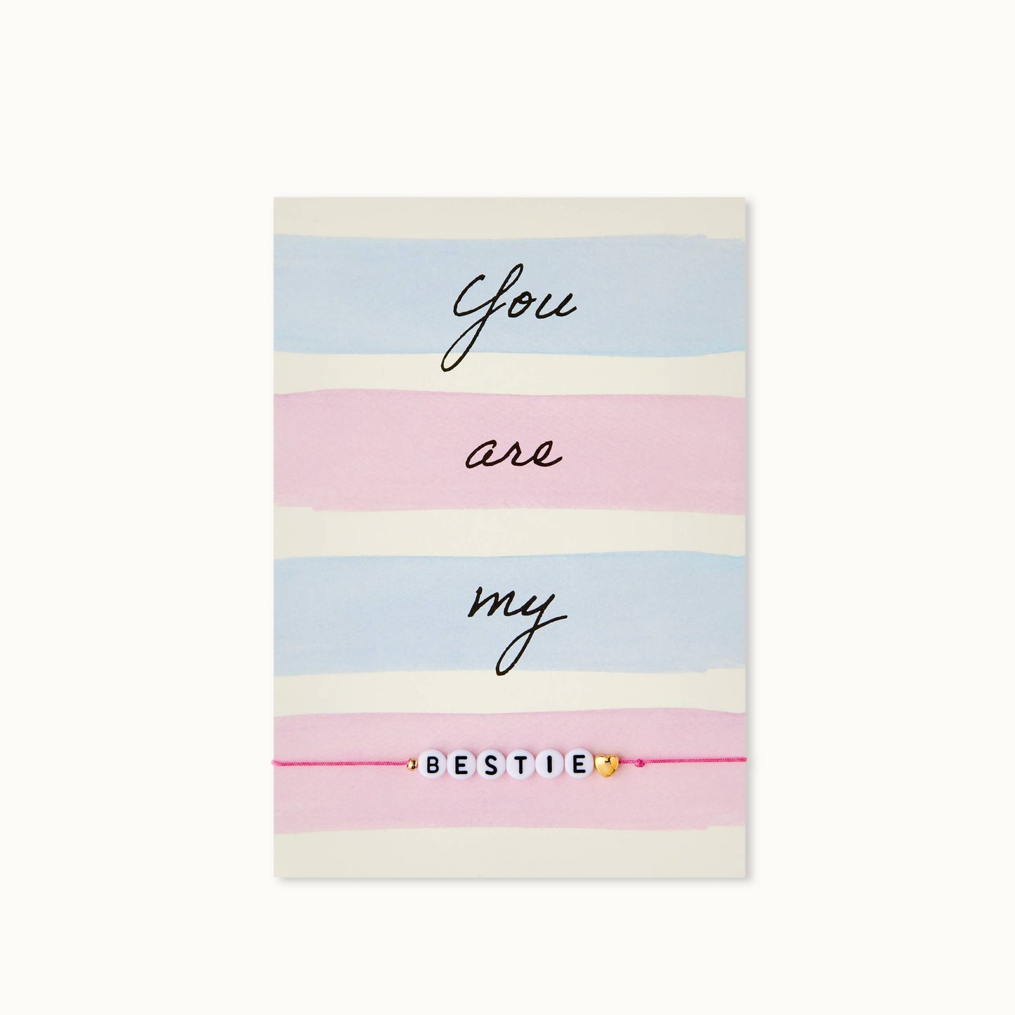 ByVivi - Armband met kaart: You are my bestie