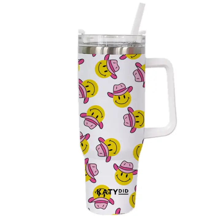Katydid - Tumbler Smiley Cowboy 38Oz thermosbeker