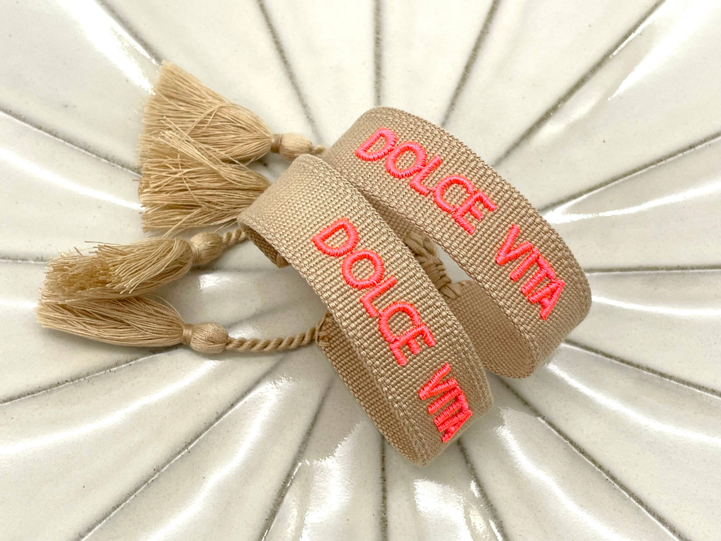 Parsley & Pepper - Dolce Vita armband caramel/ koraal