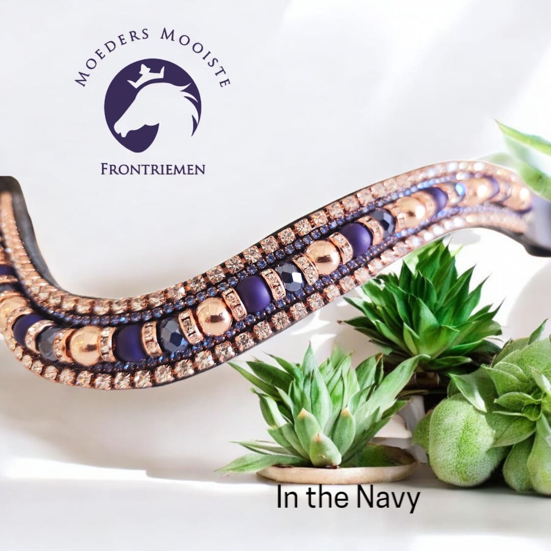 Moeders Mooiste Frontriemen - Deluxe "In the Navy" Z-N