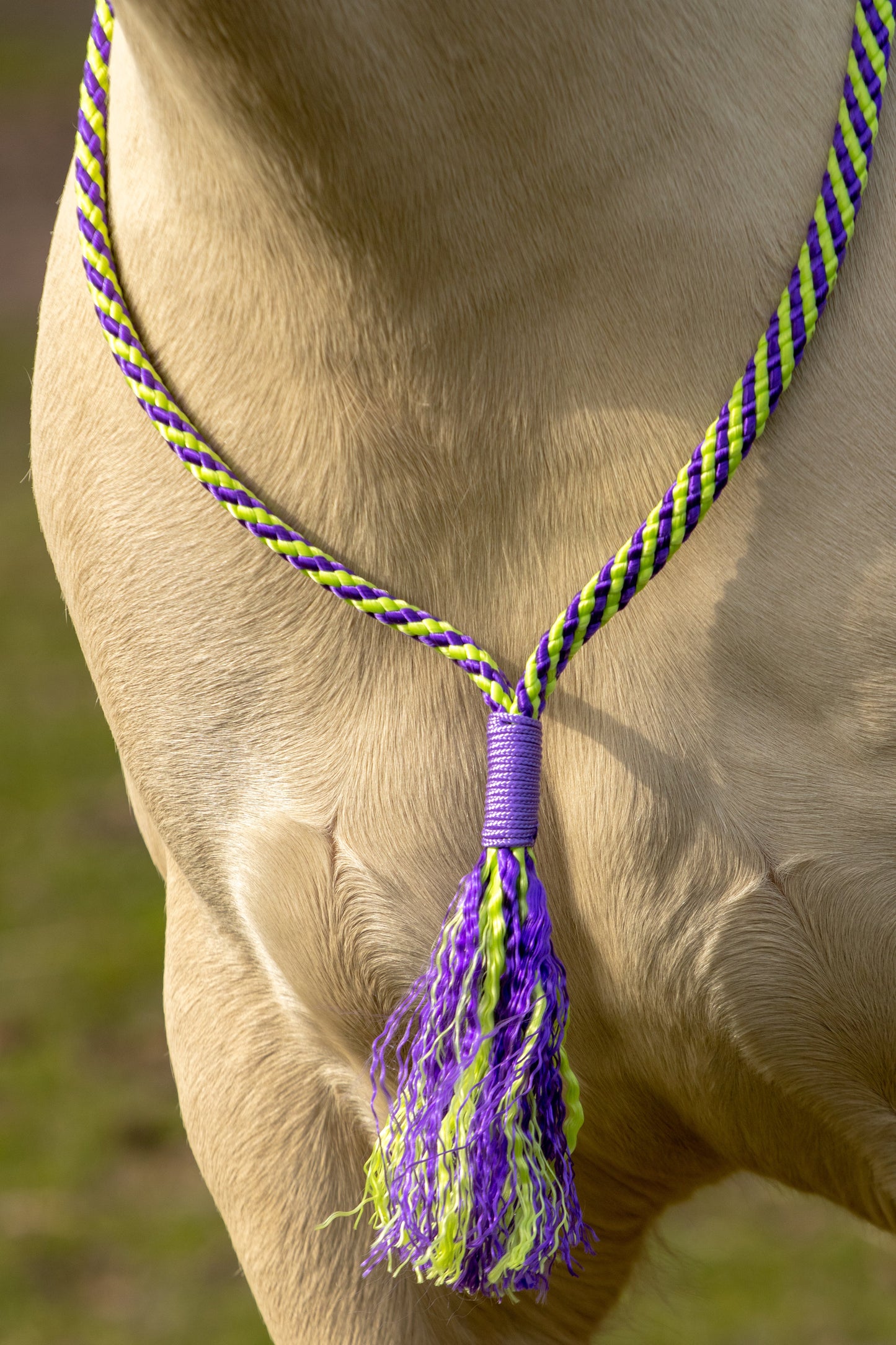 Afwerking op mijn product (neckrope, teugels, halstertouw of leadrope)