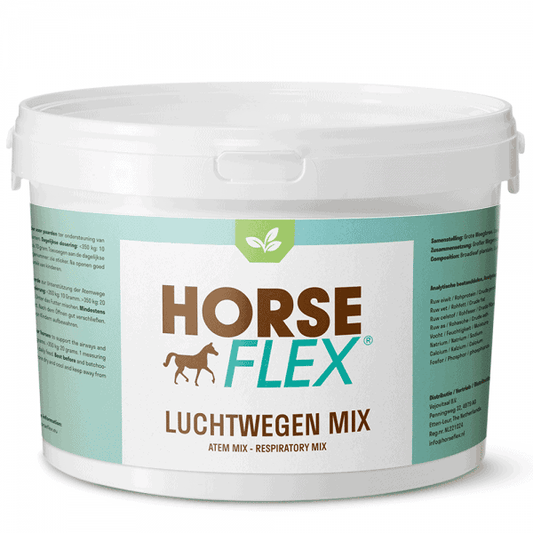 Horseflex Luchtwegenmix, kruidenmengsel voor paarden ter ondersteuning van gezonde luchtwegen en ademhaling, ideaal voor het verbeteren van de ademhaling bij inspanning