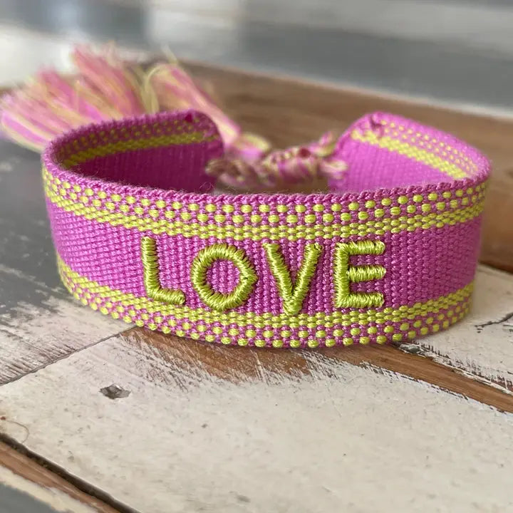 Parsley & pepper - Love armband lila/ lime