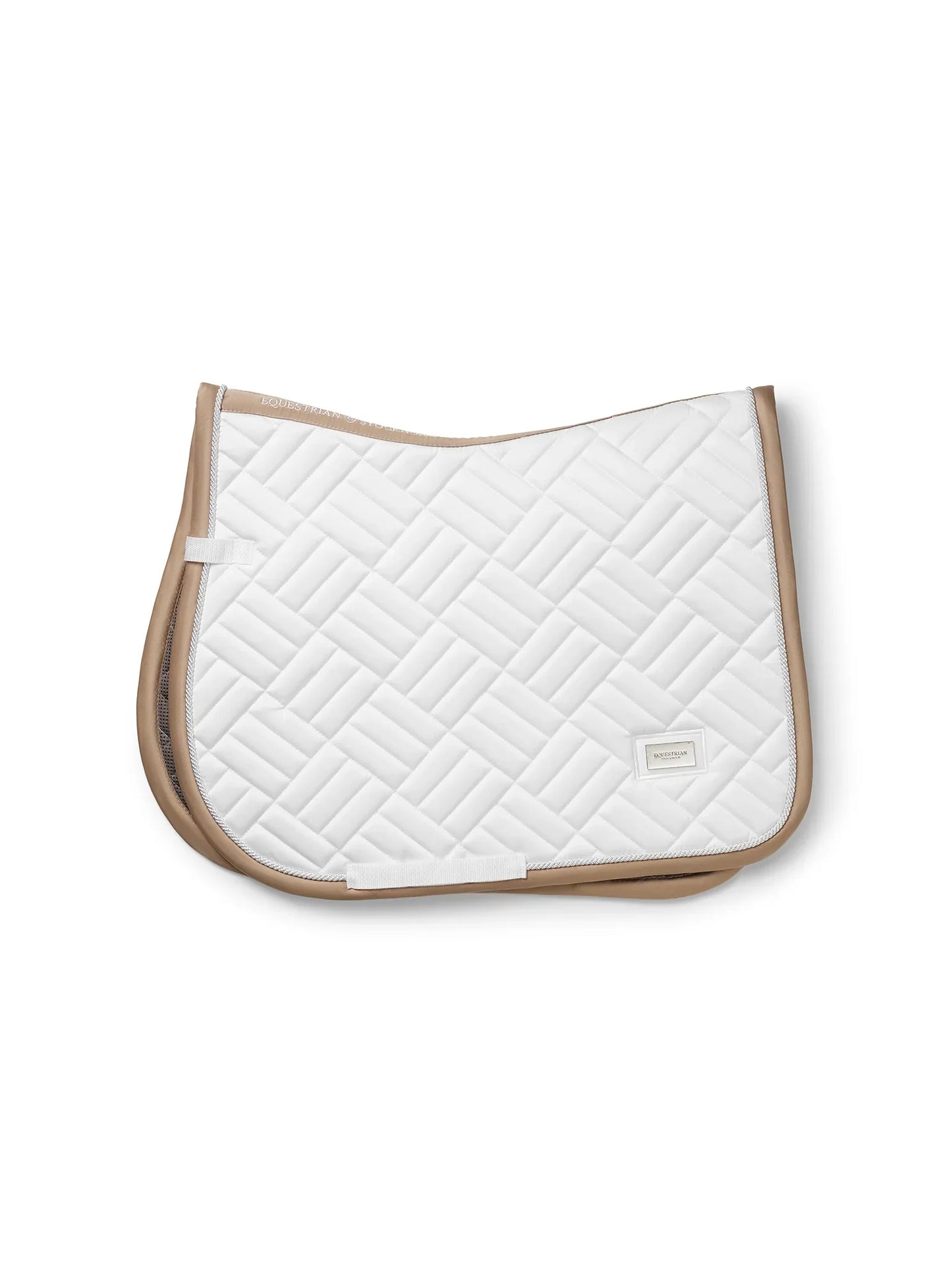 Equestrian Stockholm - SS26 Sand White - Jump Saddle Pad Modern springzadeldek