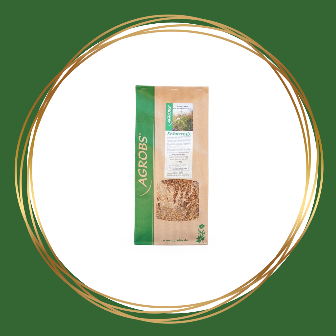 Kruidenrijke zaaimix voor een biodiverse en gezonde paardenweide, geschikt voor paarden