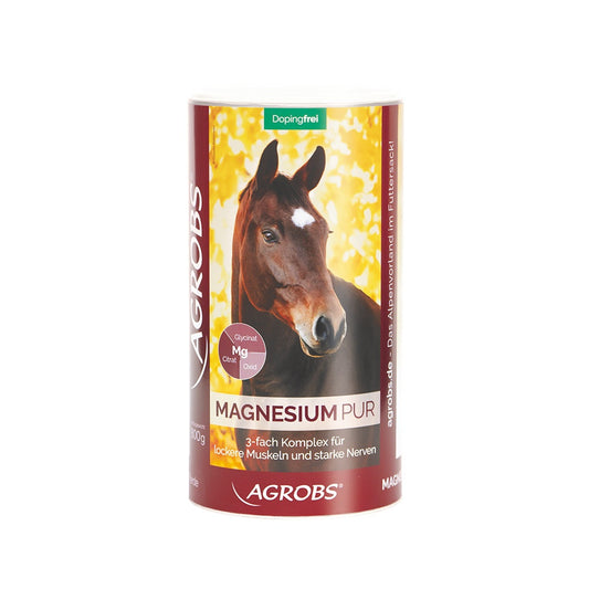 AGROBS Magnesium PUR korrelvormig supplement voor paarden ter ondersteuning van spieren, zenuwen en ontspanning