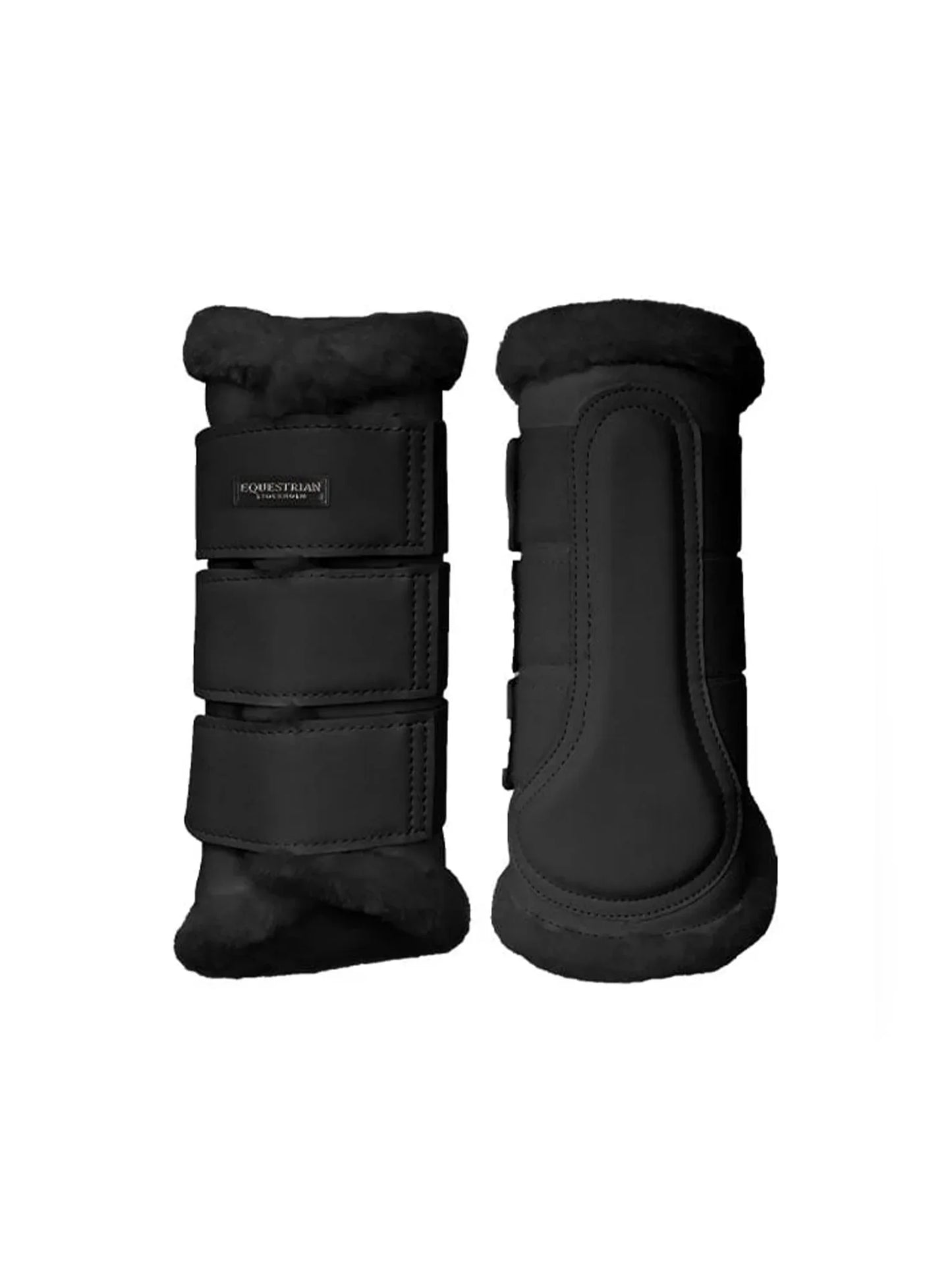 Equestrian Stockholm - Core Collection - All Black Brushing Boots beenbeschermers