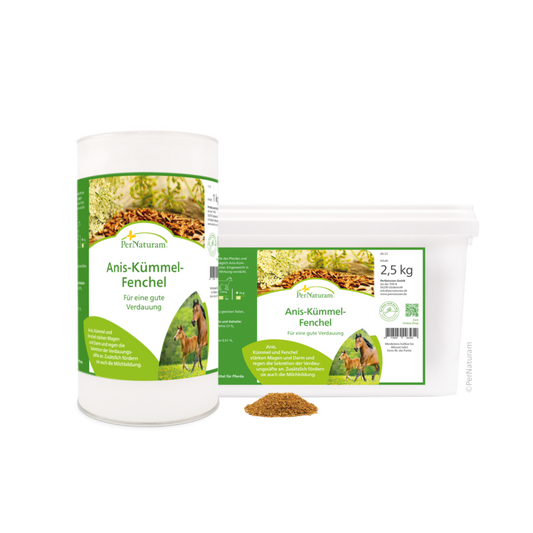Anijs Komijn Venkel kruidenmix van Pernaturam voor paarden, ondersteunt spijsvertering en welzijn