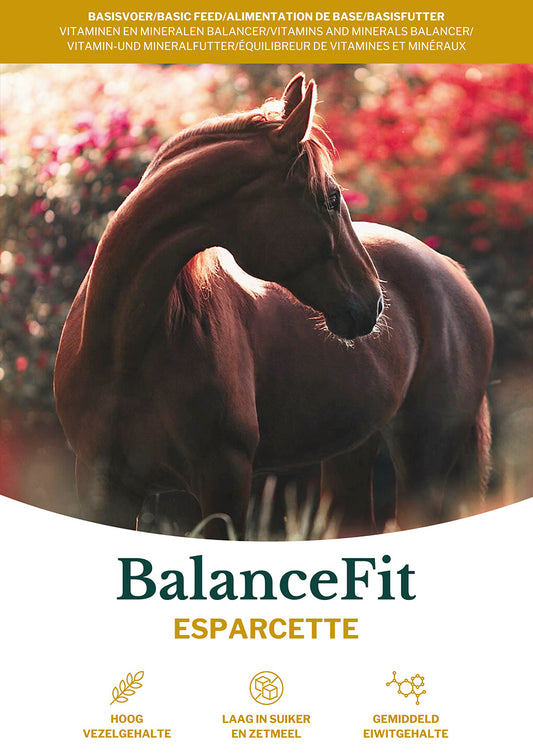 Graanvrij paardenvoer – Metazoa BalanceFit Esparcette rijk aan vezels en eiwitten