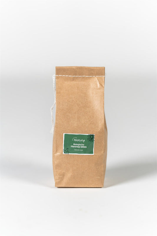 Biologische Hennepbites van Bio-Ron/Natuly – gezonde, natuurlijke beloning voor honden en paarden met omega 3 en 6