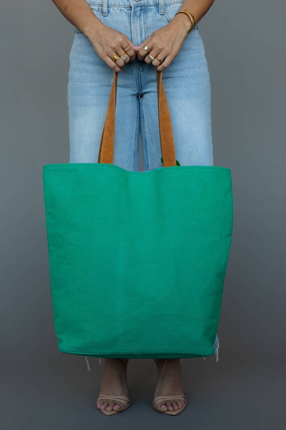 Panache Apparel Co - Groene, Roze & Oranje Western Tas Tote bag