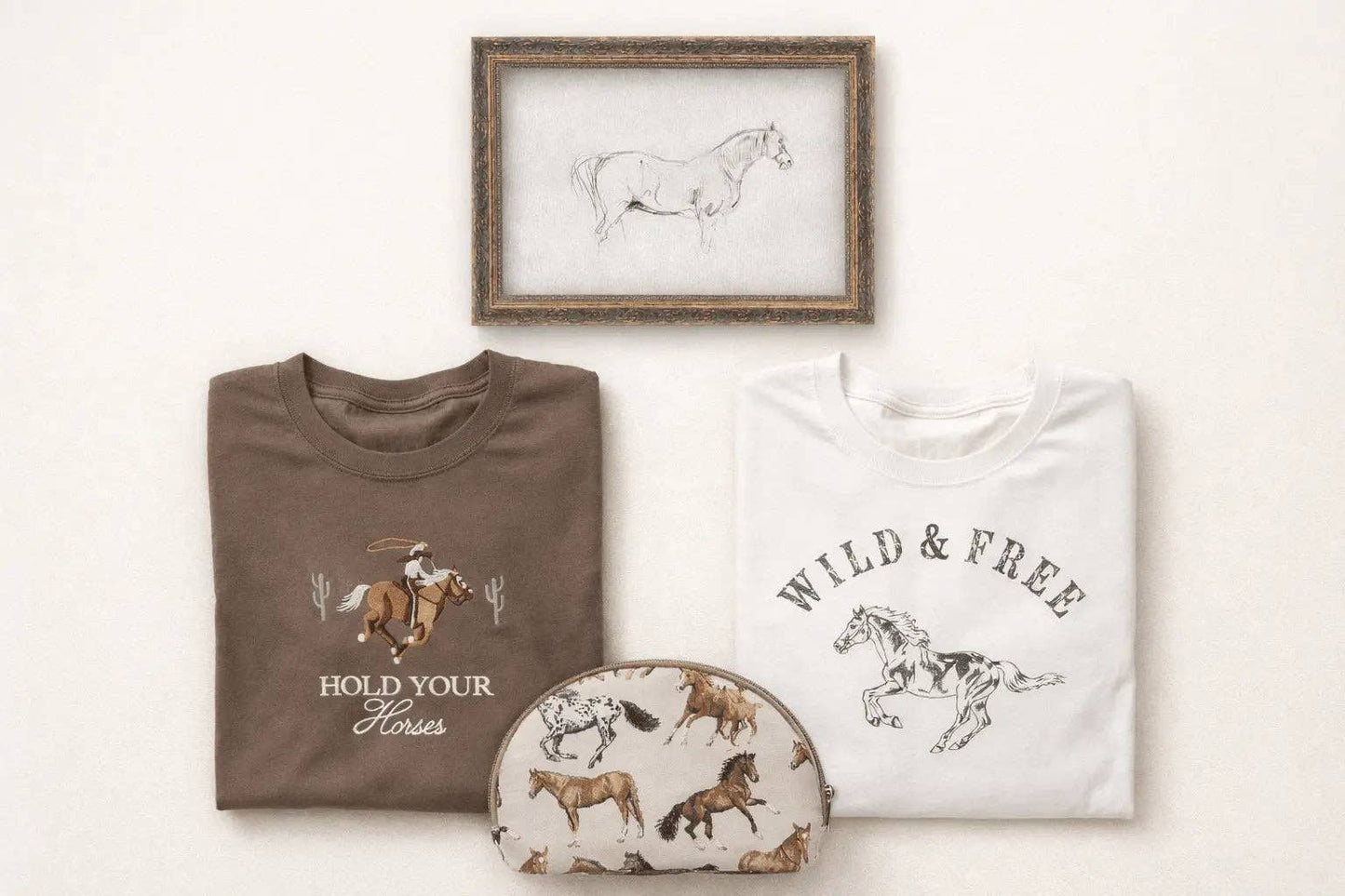 Bridle Up Hope - Hold Your Horses geborduurd T-shirt