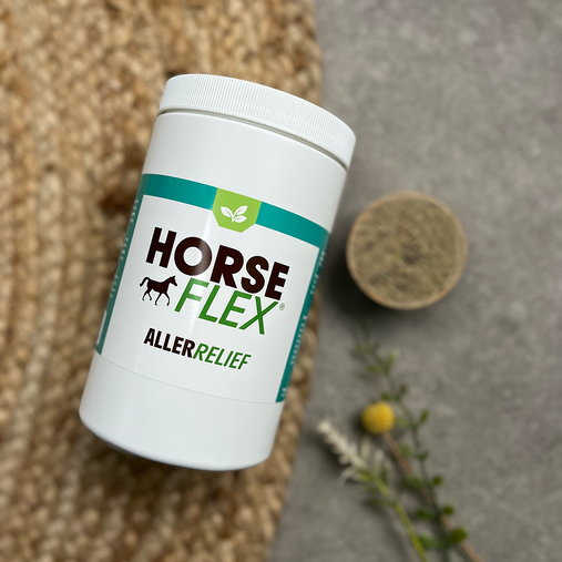 HorseFlex AllerRelief, natuurlijk supplement ter ondersteuning bij allergieën en huidirritaties bij paarden