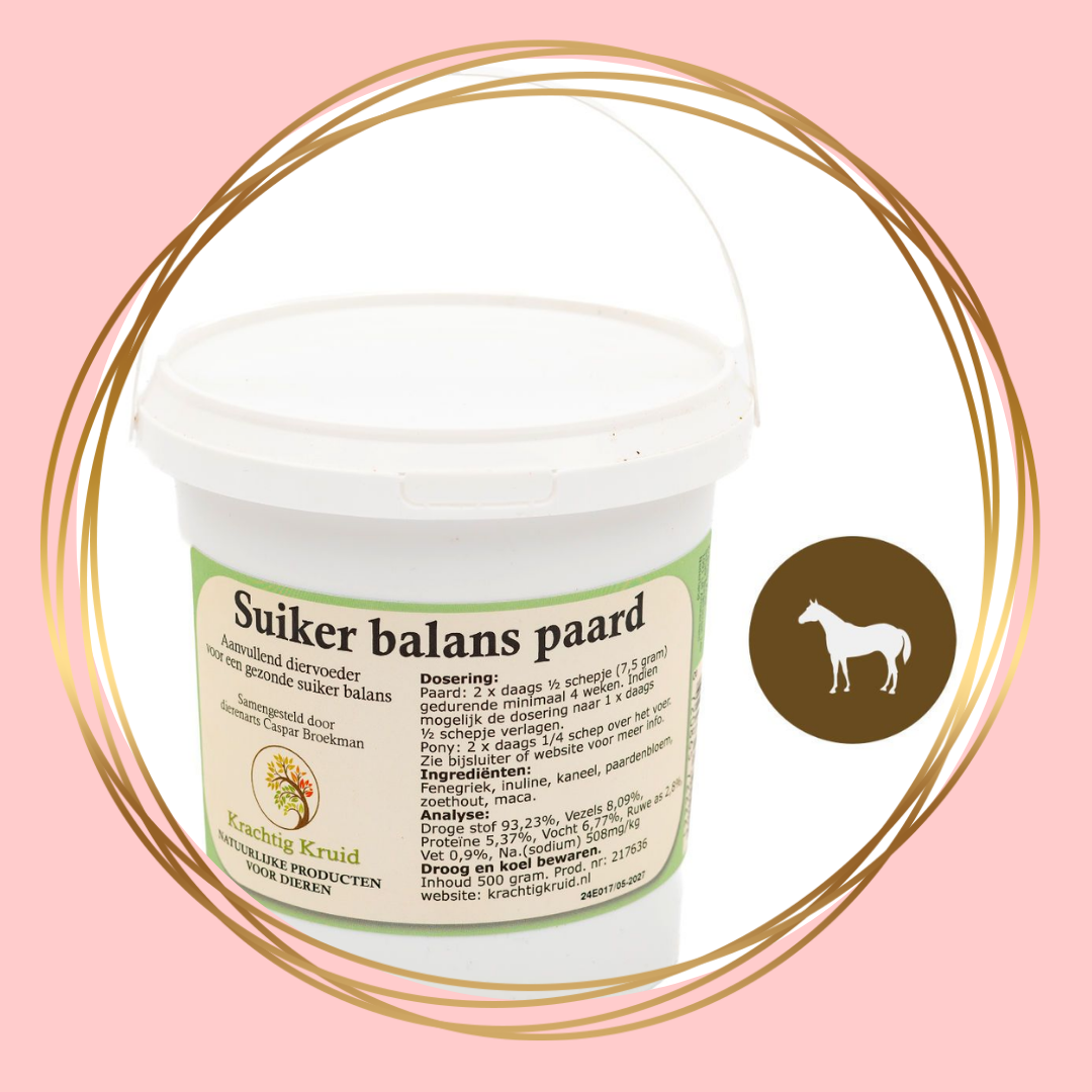 Krachtig Kruid Suikerbalans voor paarden ter ondersteuning van een gezonde suikerbalans en stofwisseling