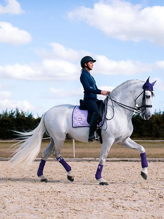 Equestrian Stockholm - SS26 Lavender - Dressage Saddle Pad dressuurzadeldek Pearl