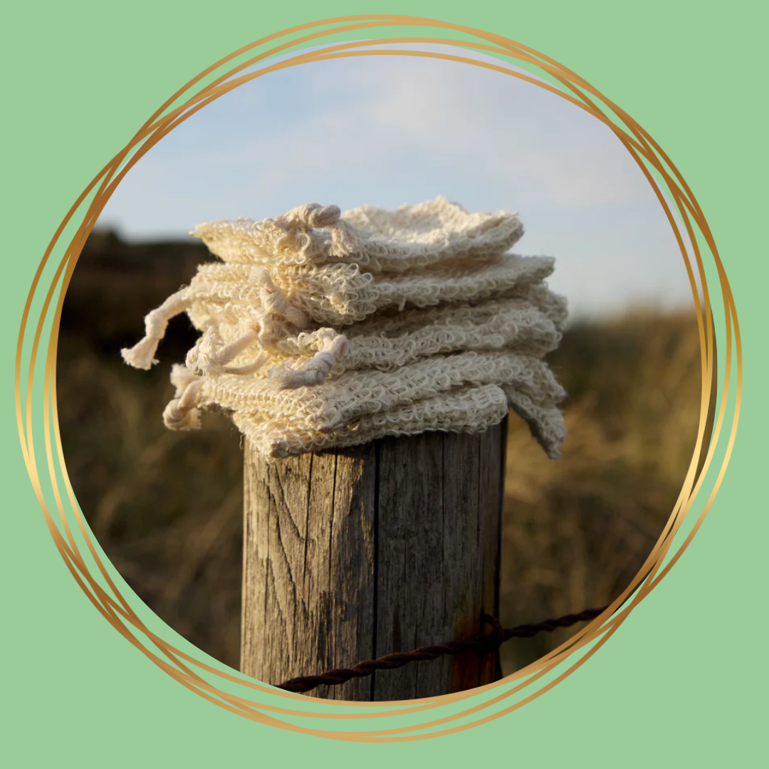 Laveos sisal zeepzakje voor shampoo bars – natuurlijk scrubzakje voor paard en hond