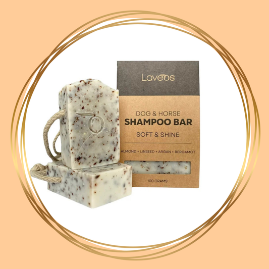 Laveos Soft & Shine Shampoo Bar voor een glanzende en zachte vacht bij hond en paard