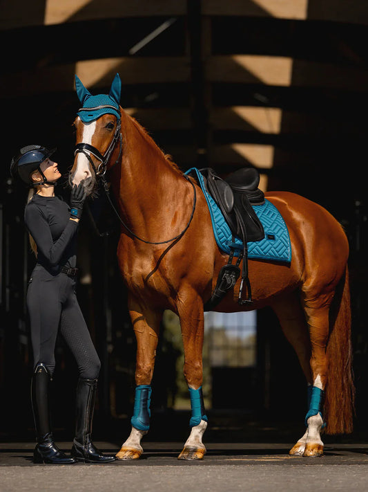 Equestrian Stockholm - FW25 Teal Blue - Ear Bonnet Modern oornetje