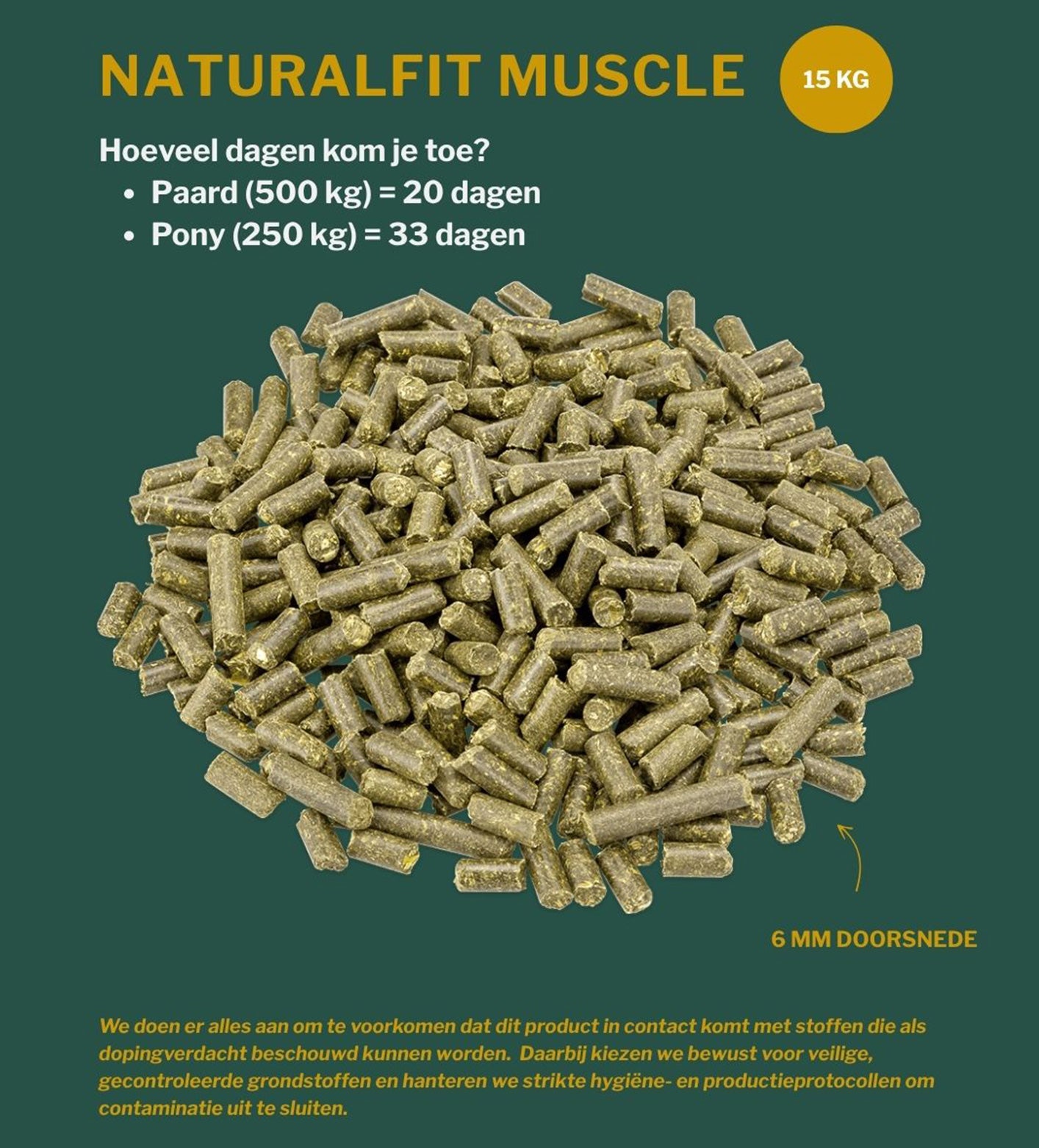Metazoa NaturalFit Muscle als aanvullende voeding voor kracht en spierontwikkeling bij paarden