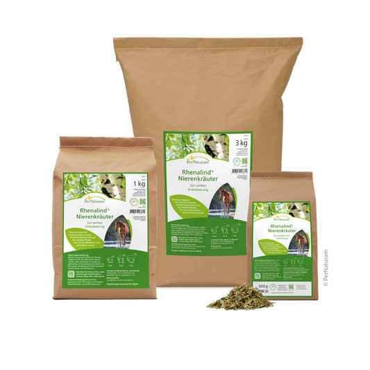 Rhenalind nierkruiden van Pernaturam voor paarden ter ondersteuning van gezonde nierfunctie