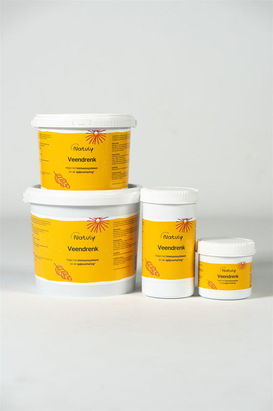 Veendrenkstof van Bio-Ron/Natuly – natuurlijk supplement met humuszuren voor darmbalans, weerstand en ontgifting bij paarden