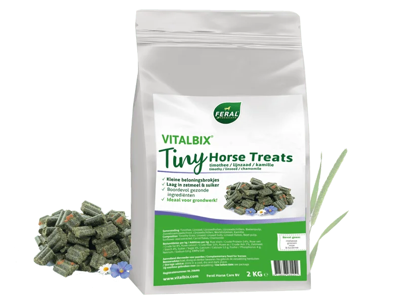 Vitalbix Tiny Horse Treats – kleine, gezonde paardensnoepjes voor verantwoord belonen