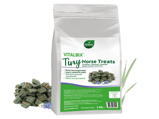 Vitalbix Tiny Horse Treats – kleine, gezonde paardensnoepjes voor verantwoord belonen