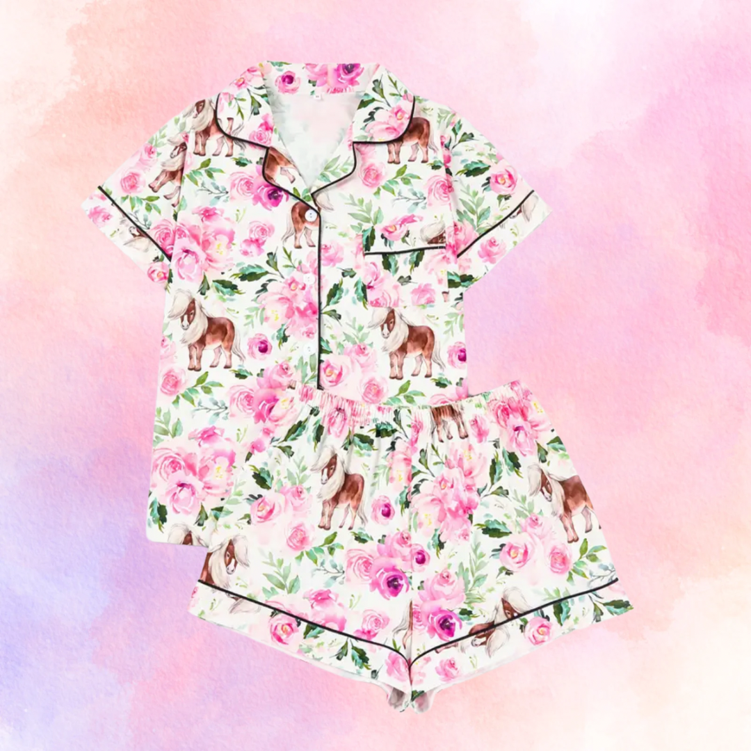 FMH - Dames zomerse pyjama set/ loungepak Shetland Rose