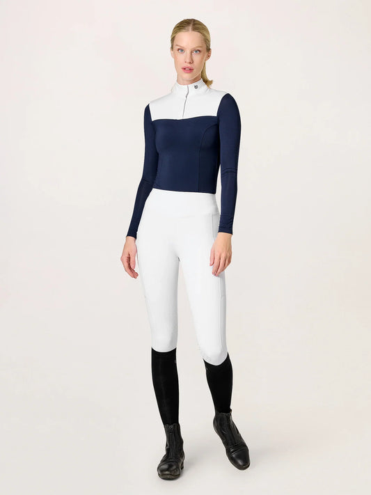 Equestrian Stockholm - Core Collection - White Riding Tights Movement rijlegging (full-seat)