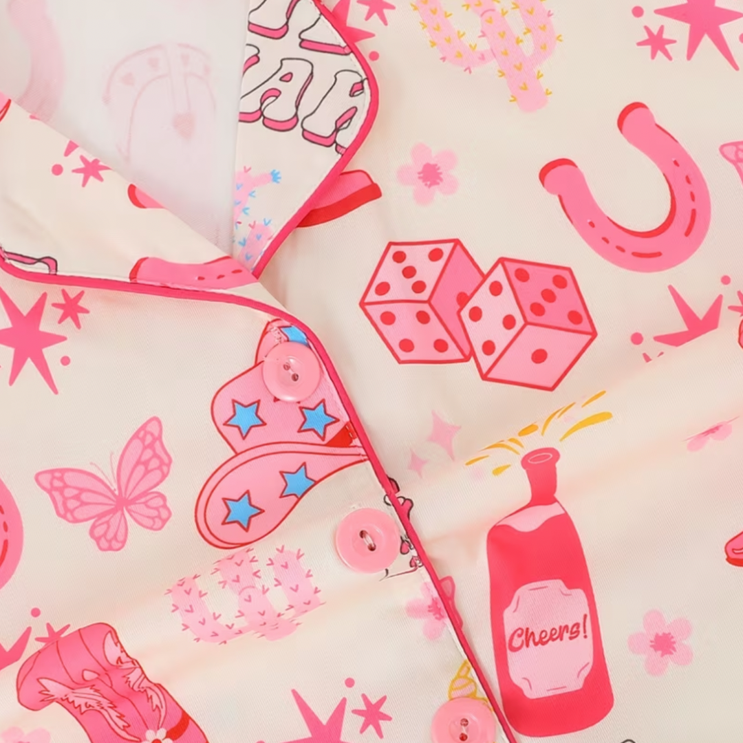 FMH - Kinder zomerse pyjama set/ loungepak Pony Party
