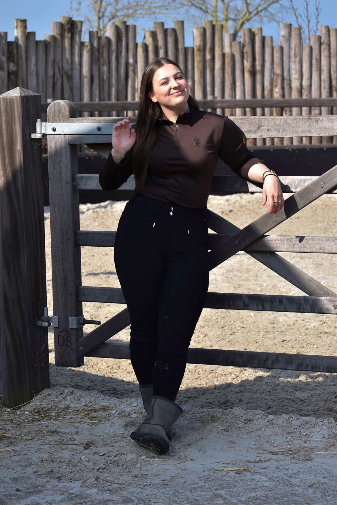 Donqui - Baselayer lange mouw Chocolate bruin