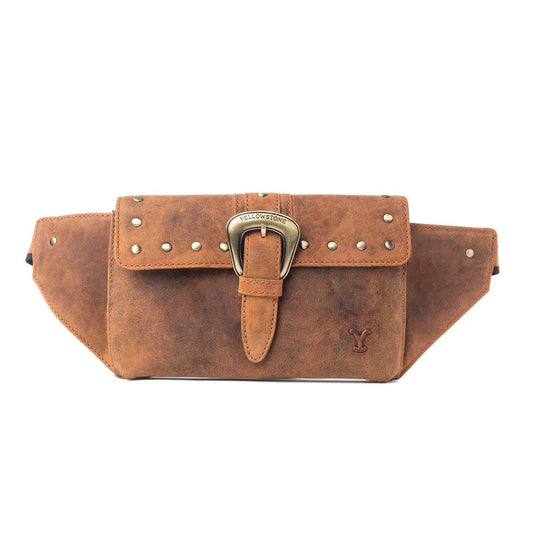 Myra Bag - Yellowstone High Plains Lederen heuptas met gesp