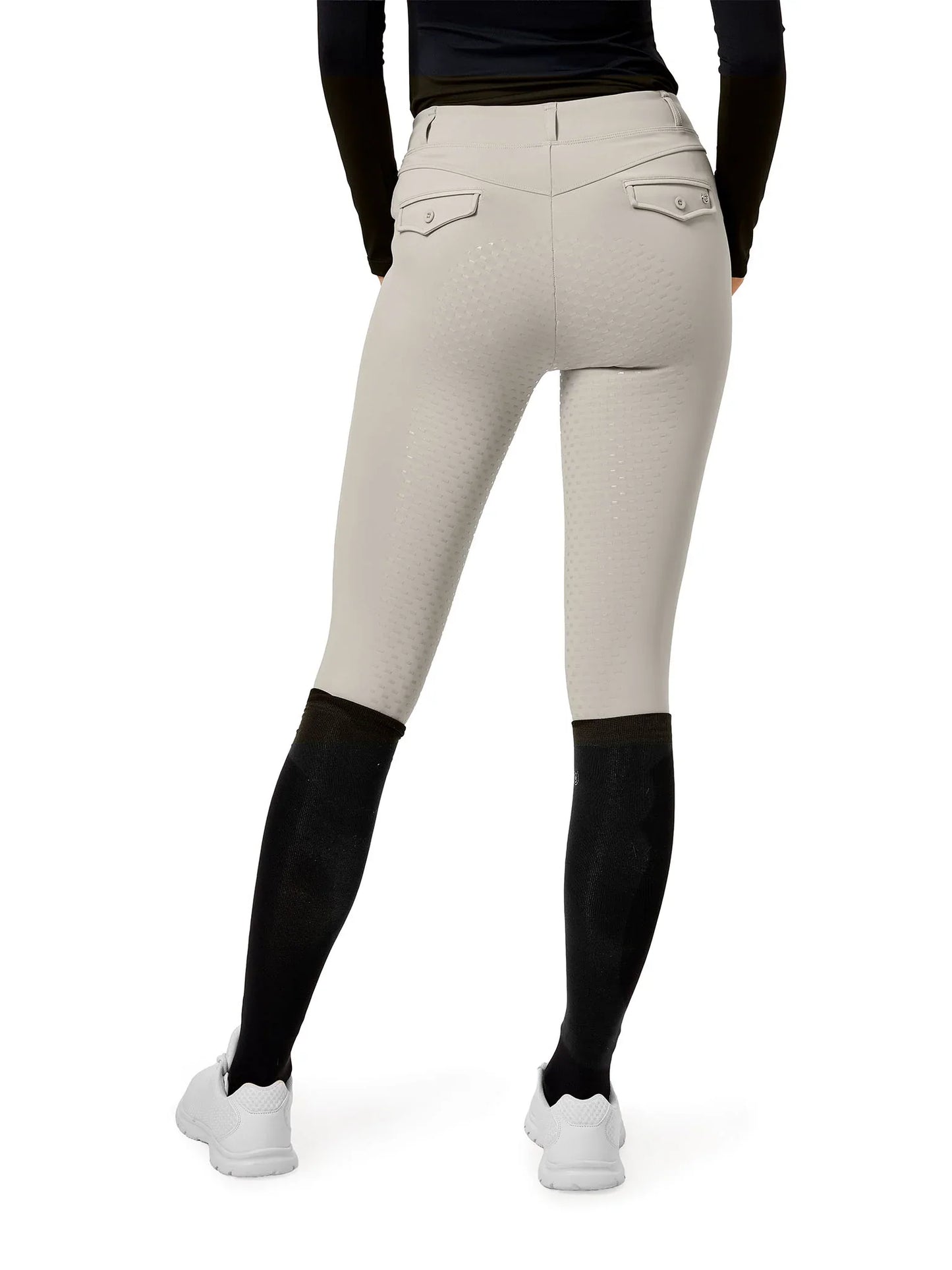Equestrian Stockholm - SS26 - Greige Riding Tights Premium rijlegging (full-seat)