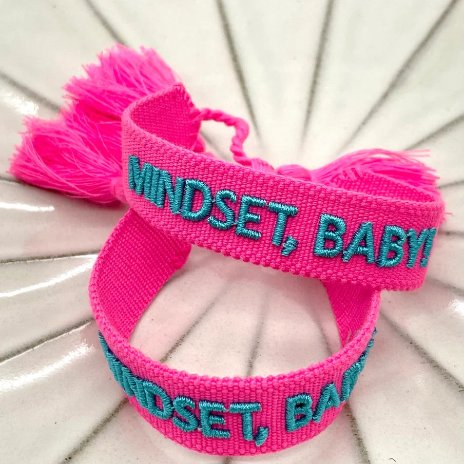 Parsley & pepper - Mindset, Baby! armband neon roze/ geel of blauw