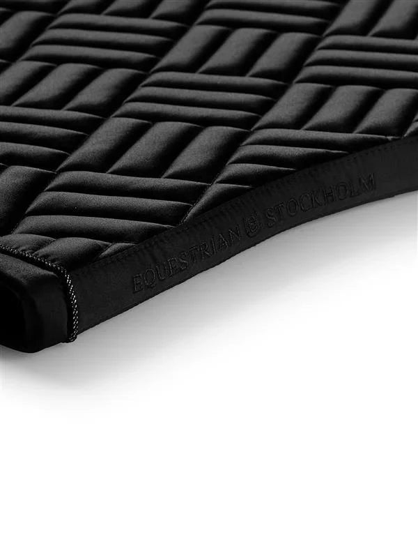 Equestrian Stockholm - Core Collection - Black Dressage Saddle Pad Modern dressuurzadeldek