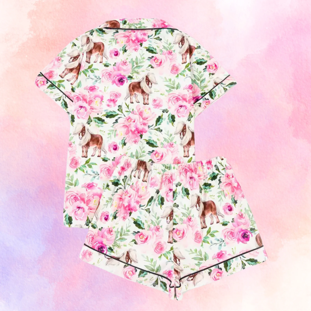 FMH - Dames zomerse pyjama set/ loungepak Shetland Rose