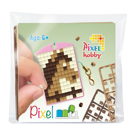 PixelHobby - Pixel Classic Medaillon sleutelhanger Paard/ Hond/ Eenhoorn/ Love