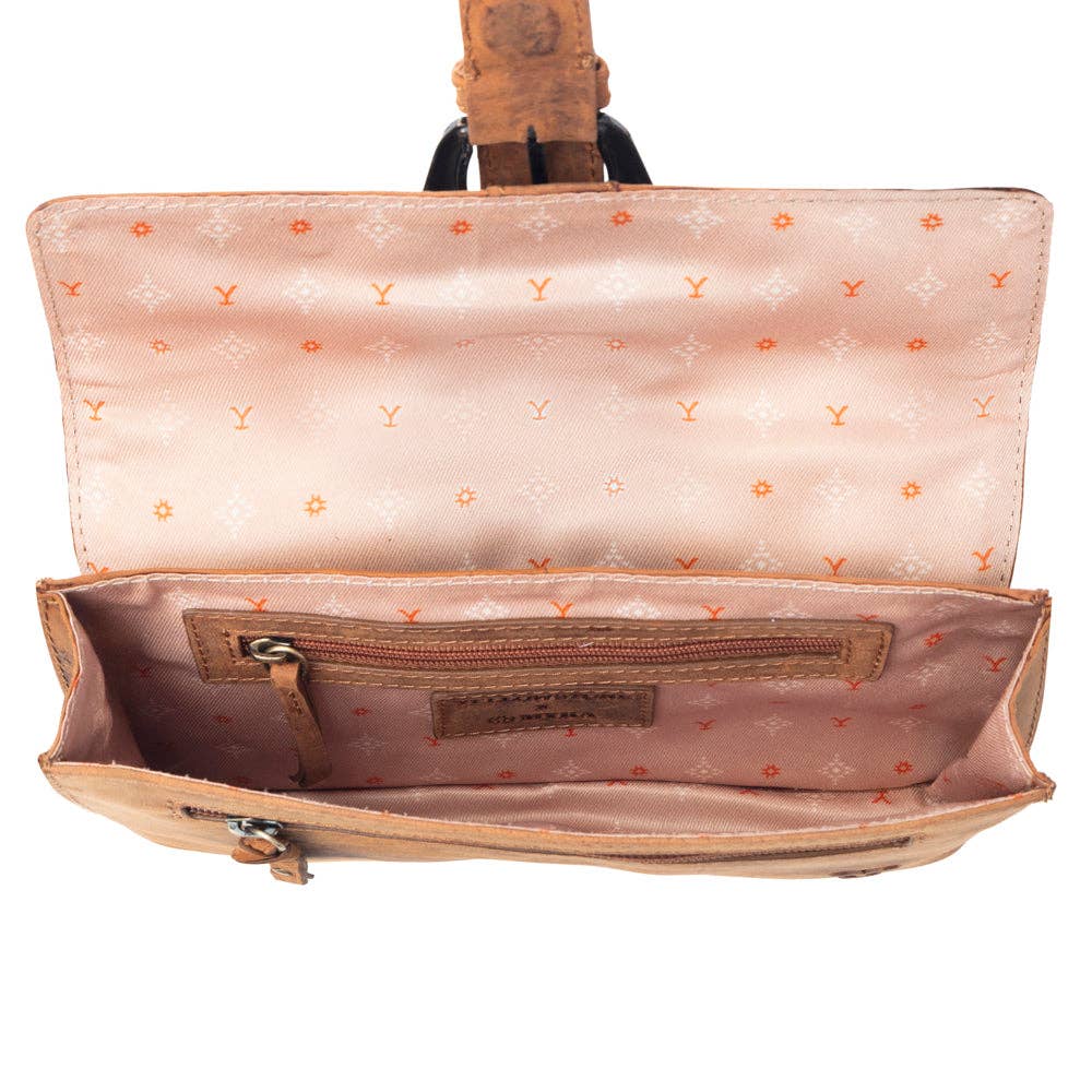 Myra Bag - Yellowstone High Plains Lederen heuptas met gesp