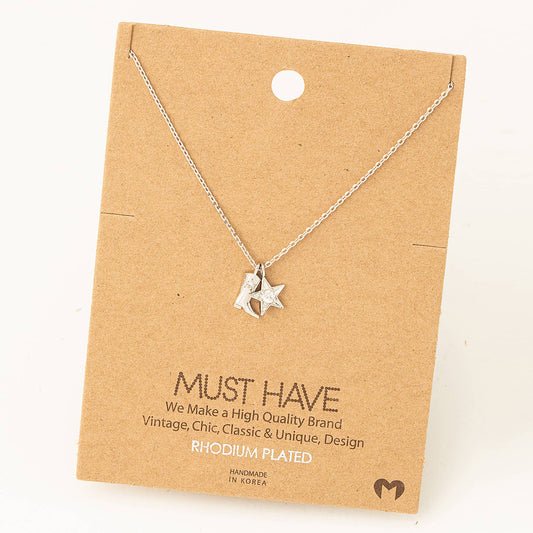 Fame - Westerse Cowboylaarzen & Ster ketting goud/zilver