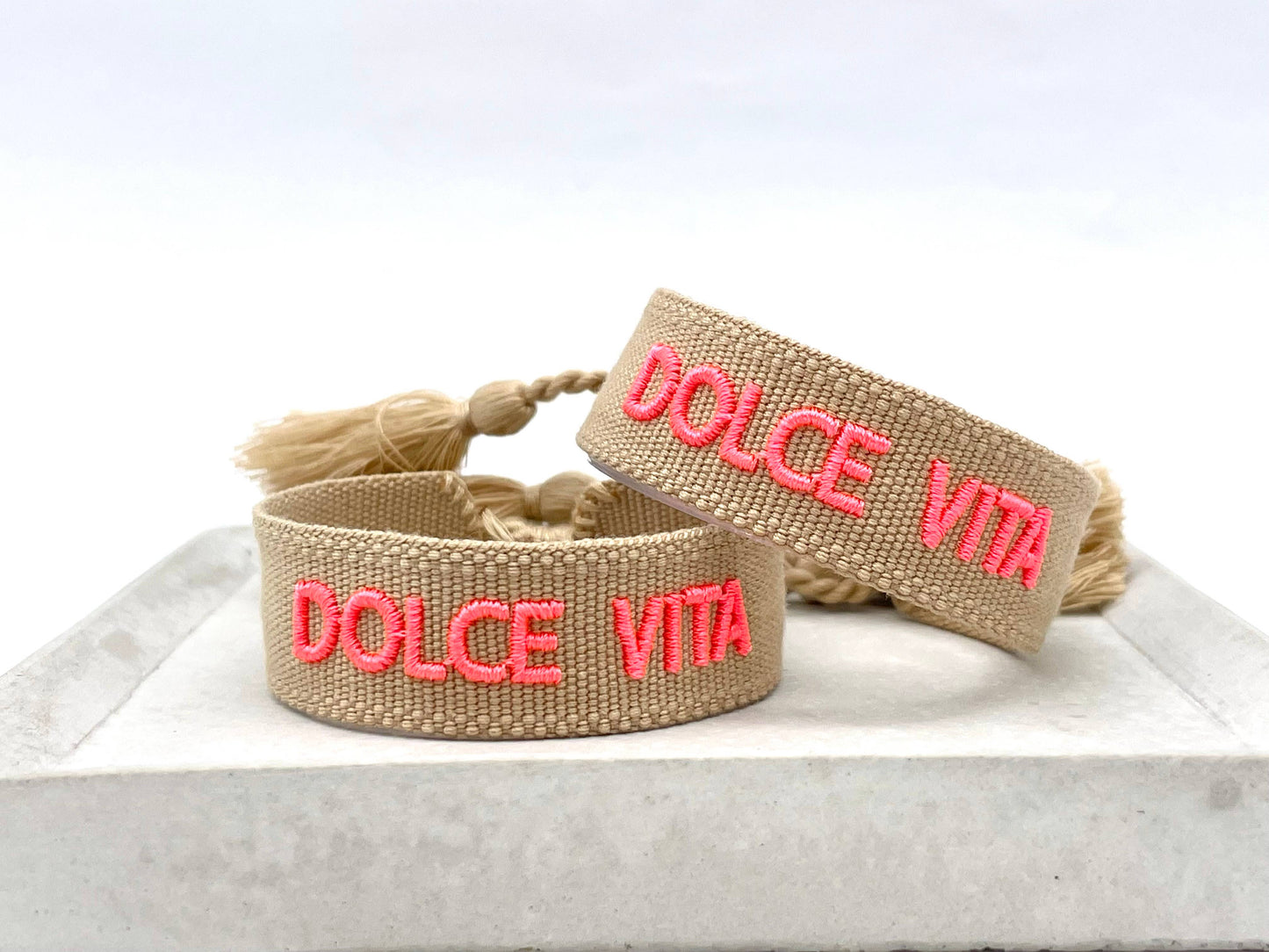 Parsley & Pepper - Dolce Vita armband caramel/ koraal