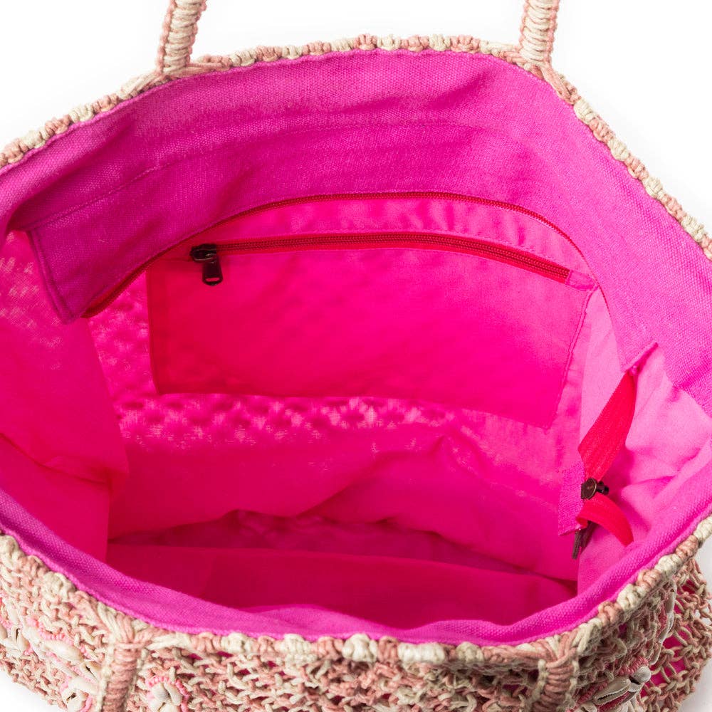 Myra bag - Cowgirl Summer Tote Bag roze