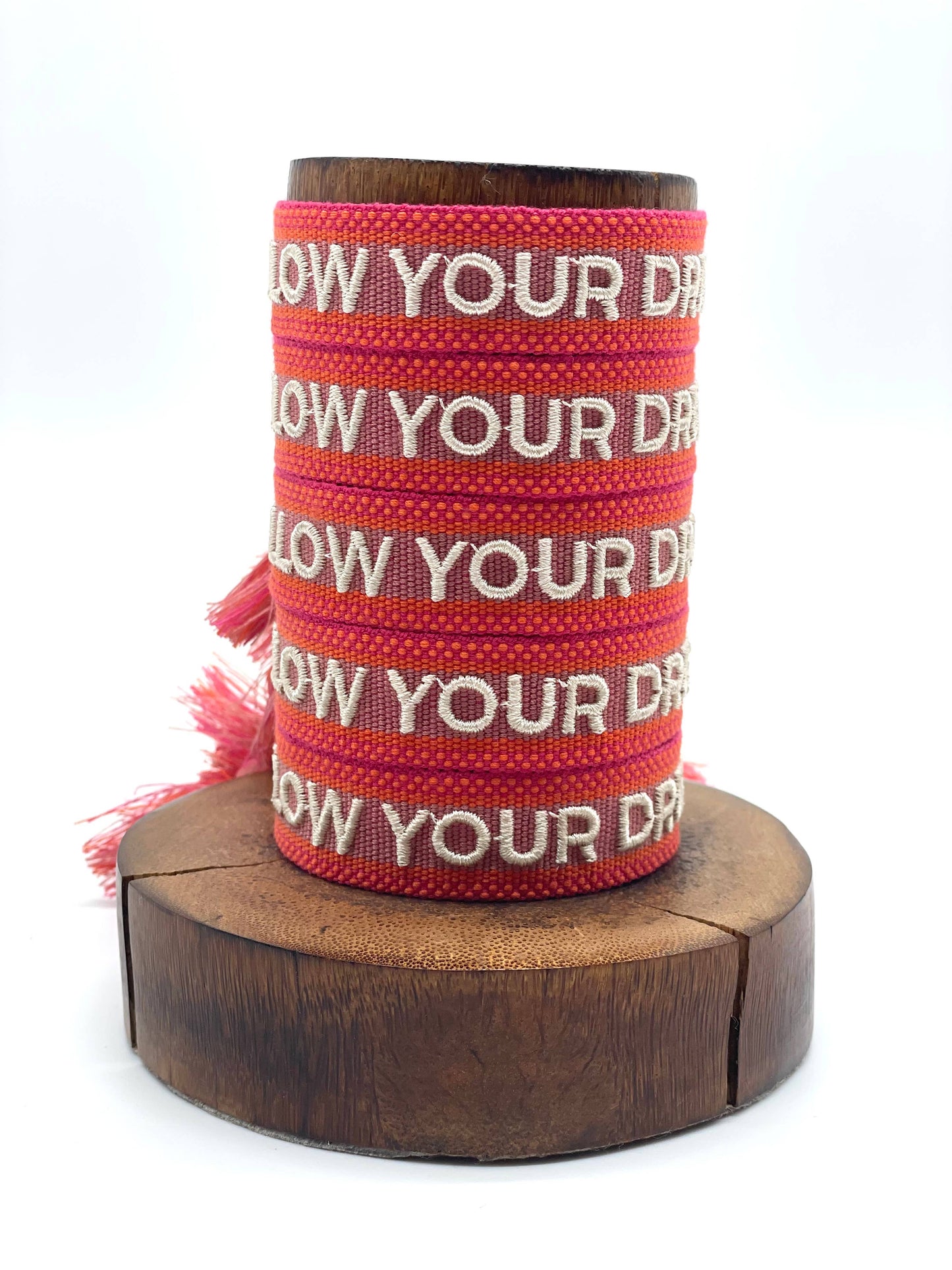 Parsley & Pepper - Follow Your Dreams armband roze/ oranje