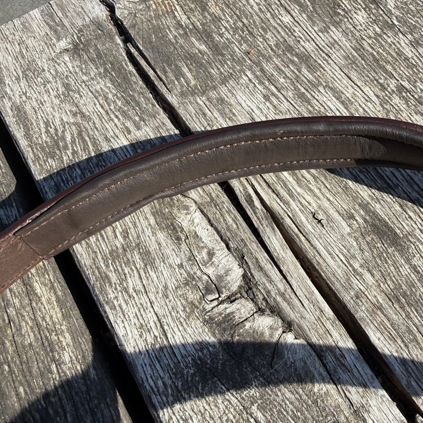 FMH - Havana lederen polo halster ‘Polo Vaquero Sunny’ geel/oranje/paars