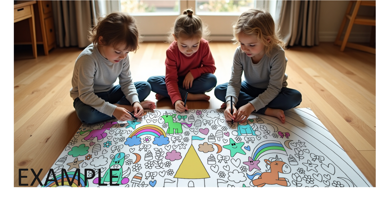 Kidsclub&Co - XXL kleurposter in geschenkdoos Paarden