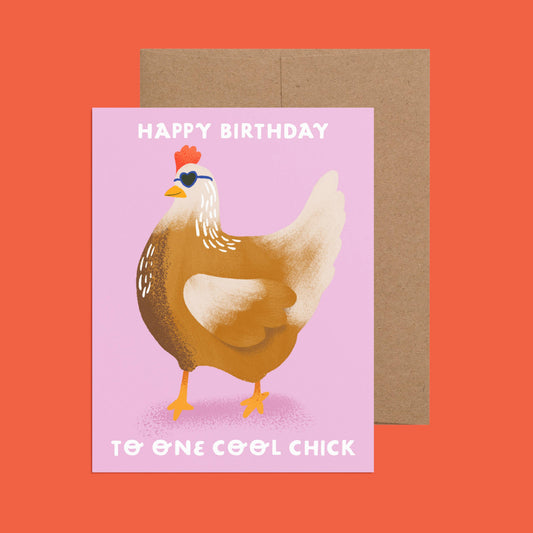 Ana Peake - Coole Chick Verjaardagskaart Happy Birthday