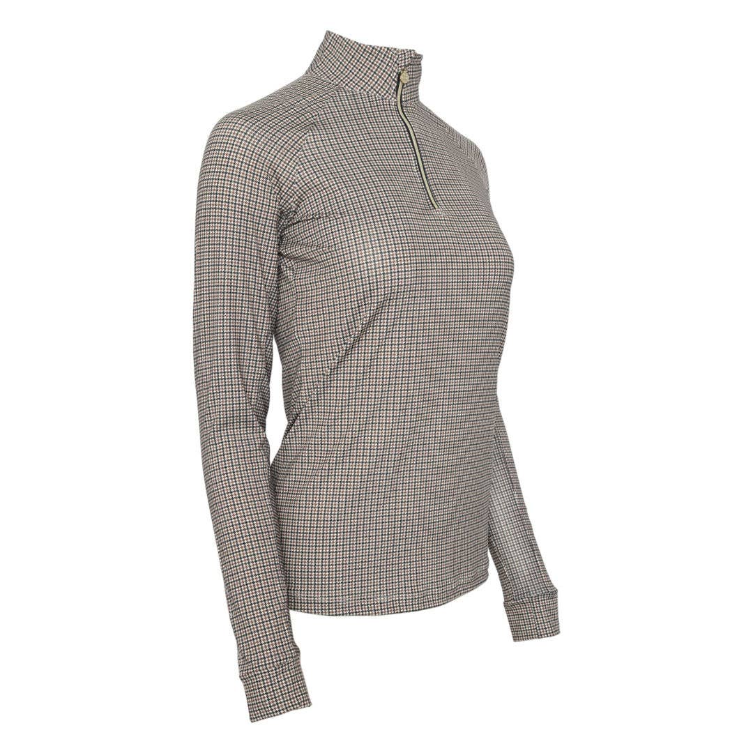 Dapplebay - Heirloom Bay Houndstooth 1/4 Rits Rijtop