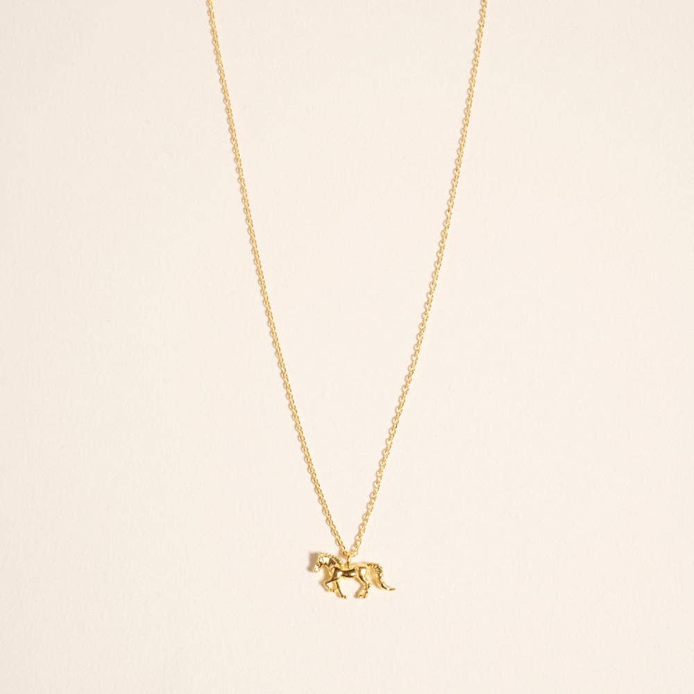 Designature - Goud Vergulde Rodeo Paard Western Ketting