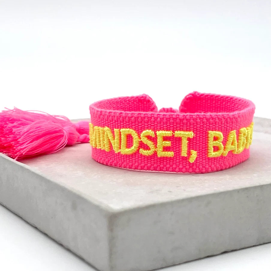 Parsley & pepper - Mindset, Baby! armband neon roze/ geel of blauw
