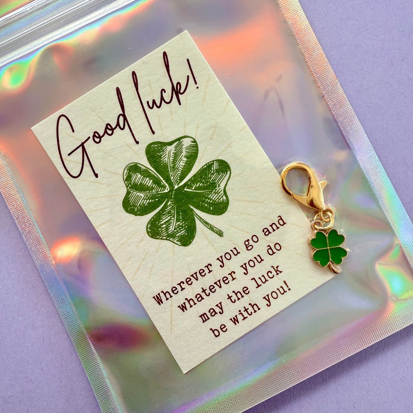 FMH - Lucky Charm Klavertje vier hoofdstelbedel Geluk