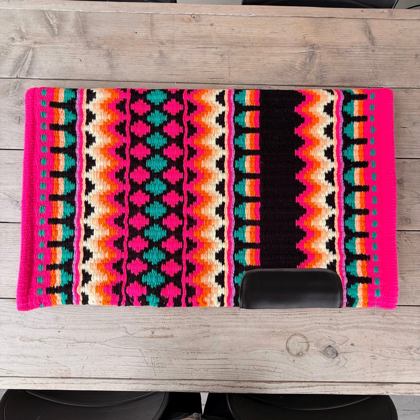 SB029 - Western oversized showblanket A - Roze, oranje, turquoise